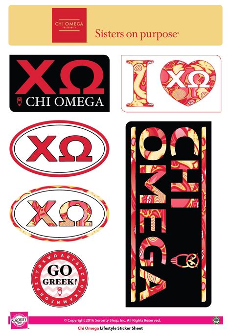 chi omega cheap stickers|chi omega designs.